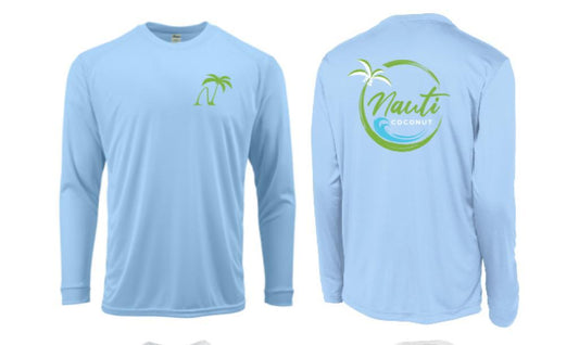Nauti Waves Men's Long Sleeve 50 + UPF performance tee