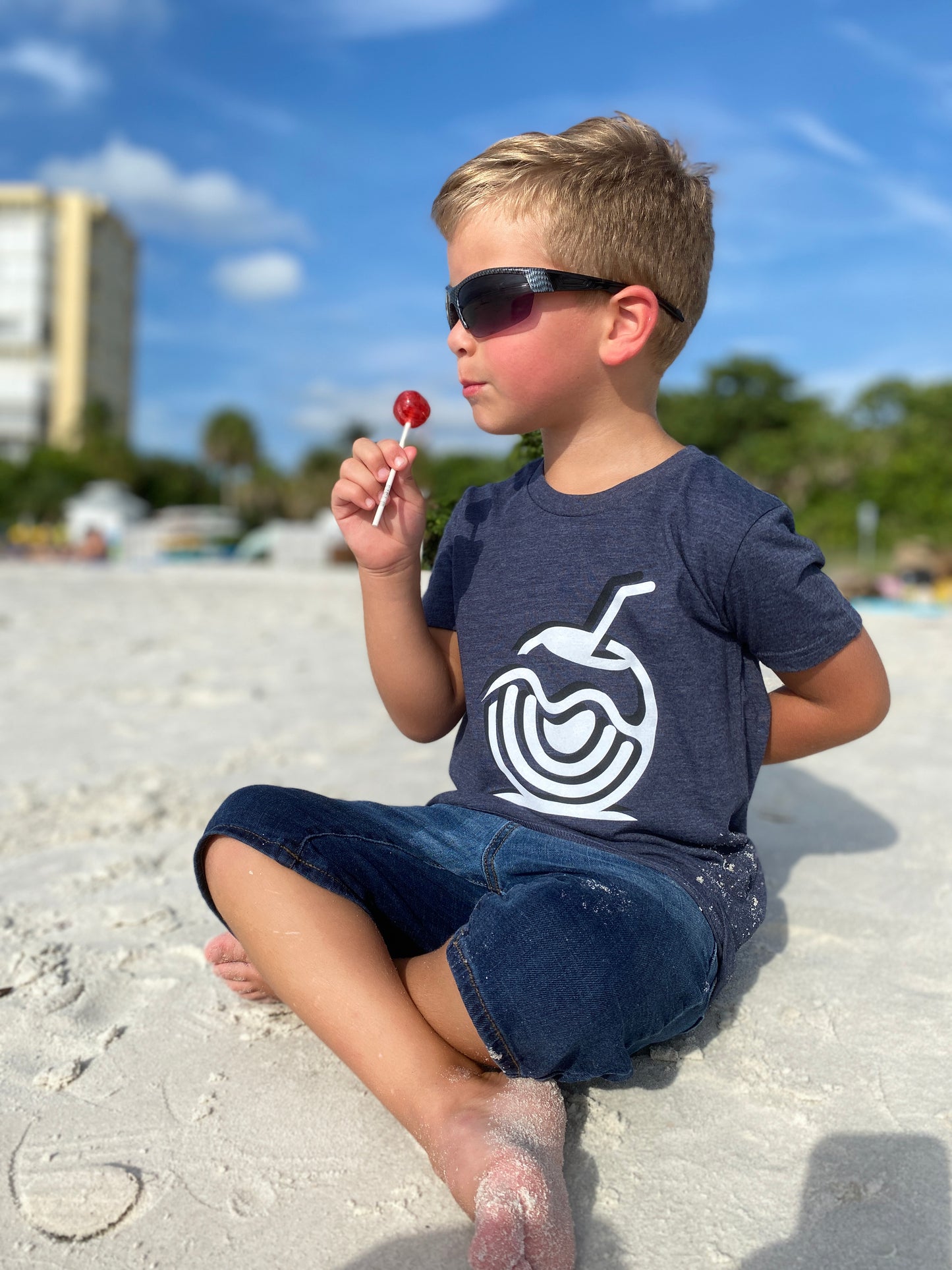 Coconut Vibes Unisex Kids Graphic Tee