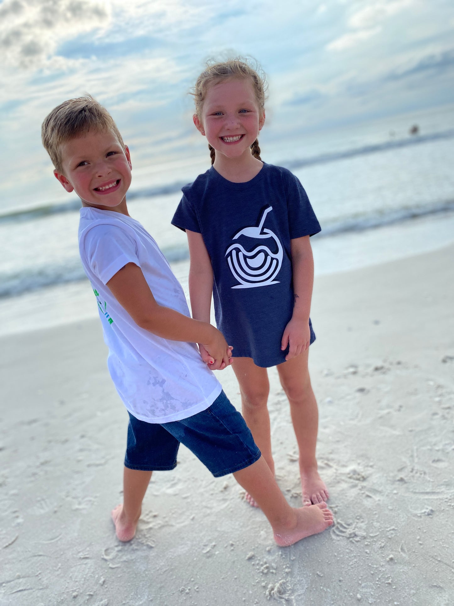 Coconut Vibes Unisex Kids Graphic Tee