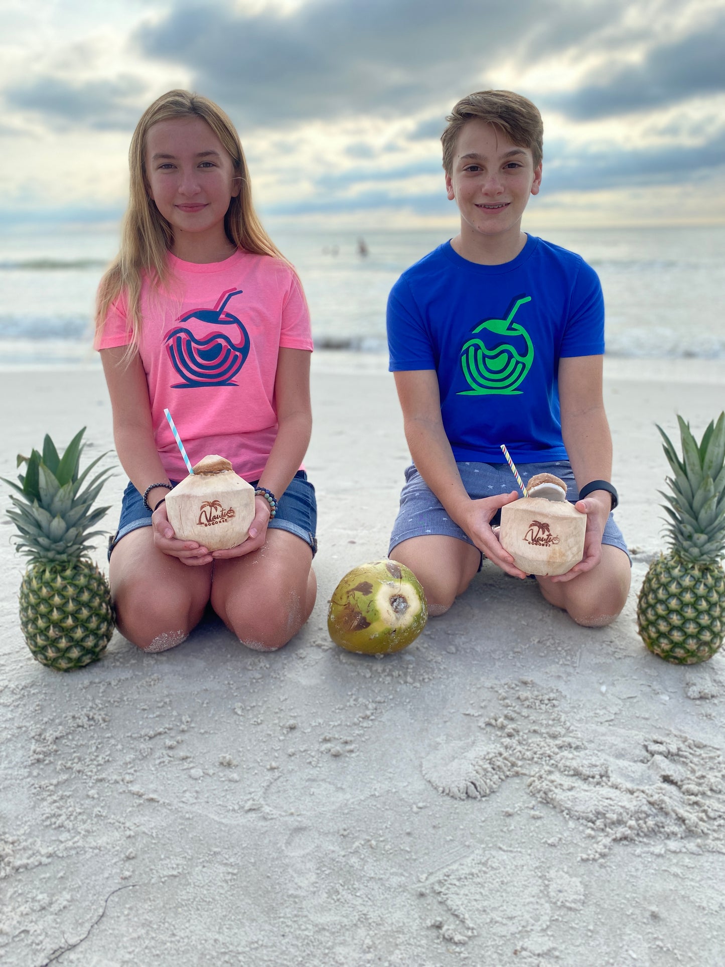 Coconut Vibes Unisex Kids Graphic Tee