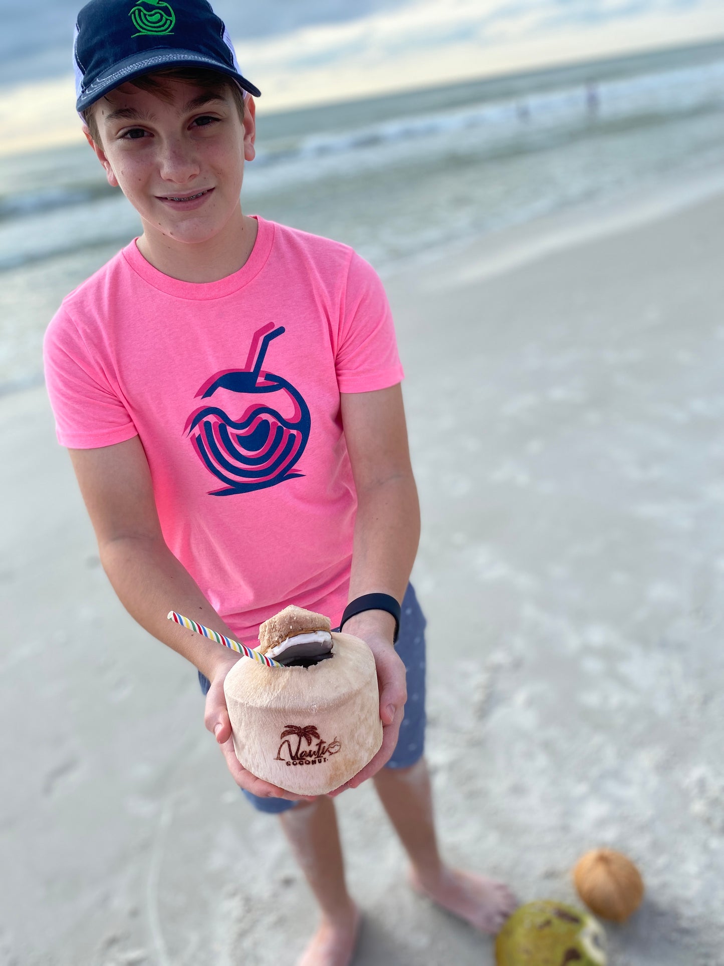 Coconut Vibes Unisex Kids Graphic Tee
