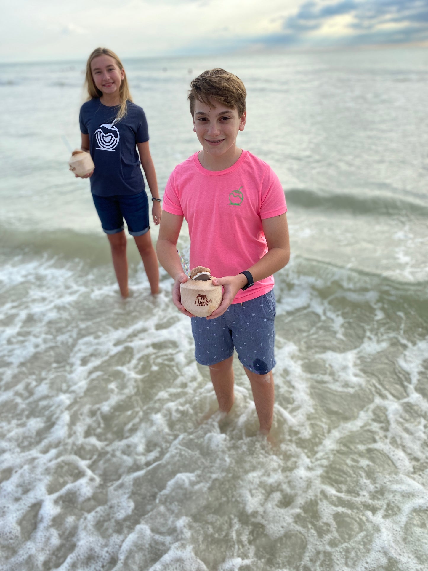 Coconut Vibes Unisex Kids Graphic Tee