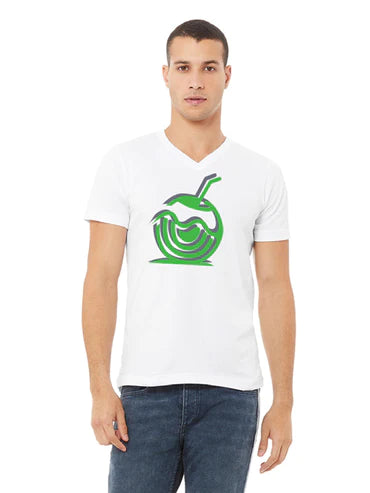Coconut Vibes Graphic Unisex Short Sleeve V-neck Tee
