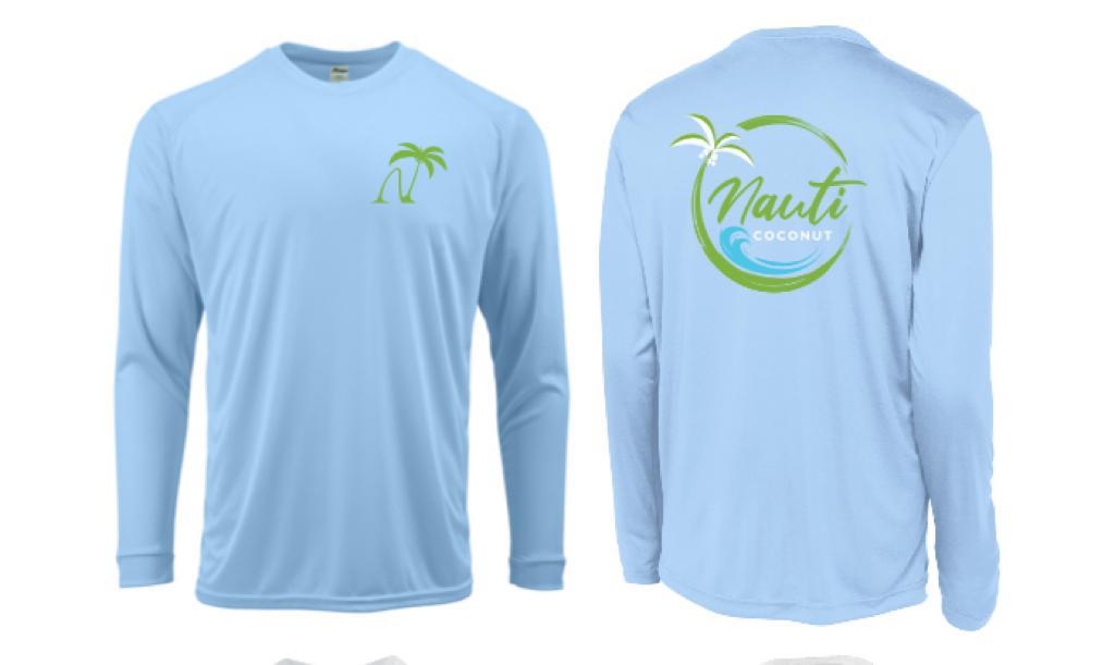 Nauti Waves Men's Long Sleeve  50 + UPF performance tee