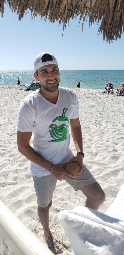 Coconut Vibes Graphic Unisex Short Sleeve V-neck Tee