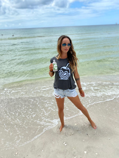 Coconut Vibes Graphic Women's Flowy Muscle Tee