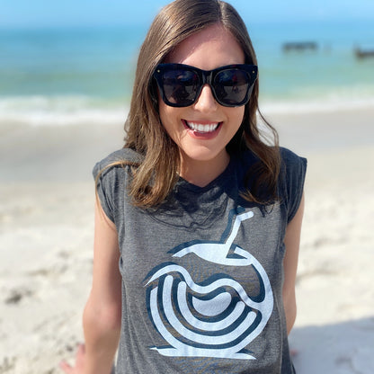 Coconut Vibes Graphic Women's Flowy Muscle Tee