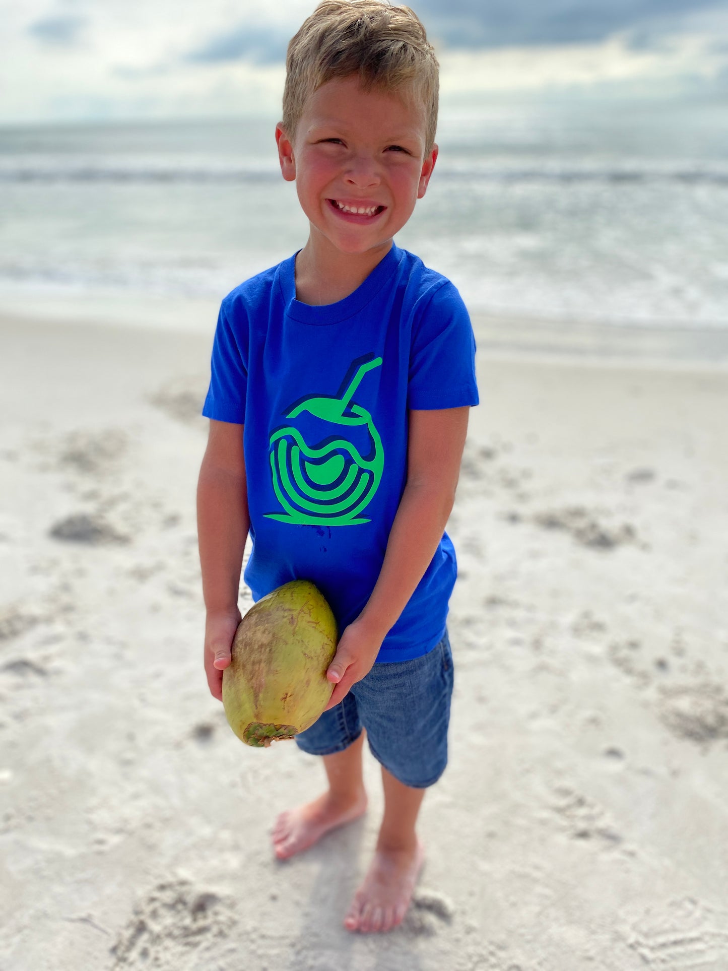 Coconut Vibes Unisex Kids Graphic Tee